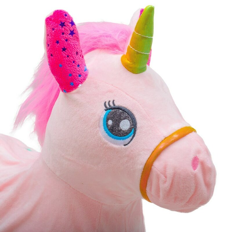 Baby Mix Unicorn Roz Gonflabil | Jucărie Magică - imagine 5