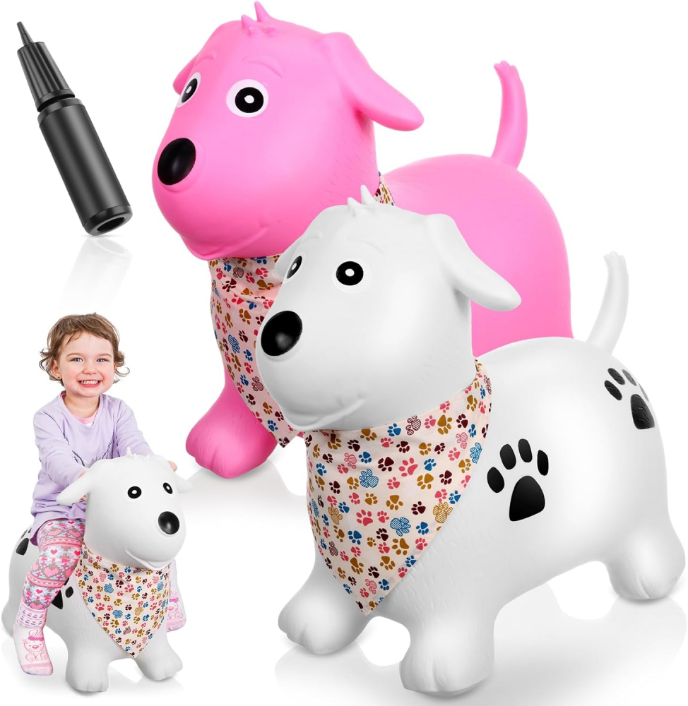 Săritor Gonflabil Malplay Jumping Dog Pink - imagine 7