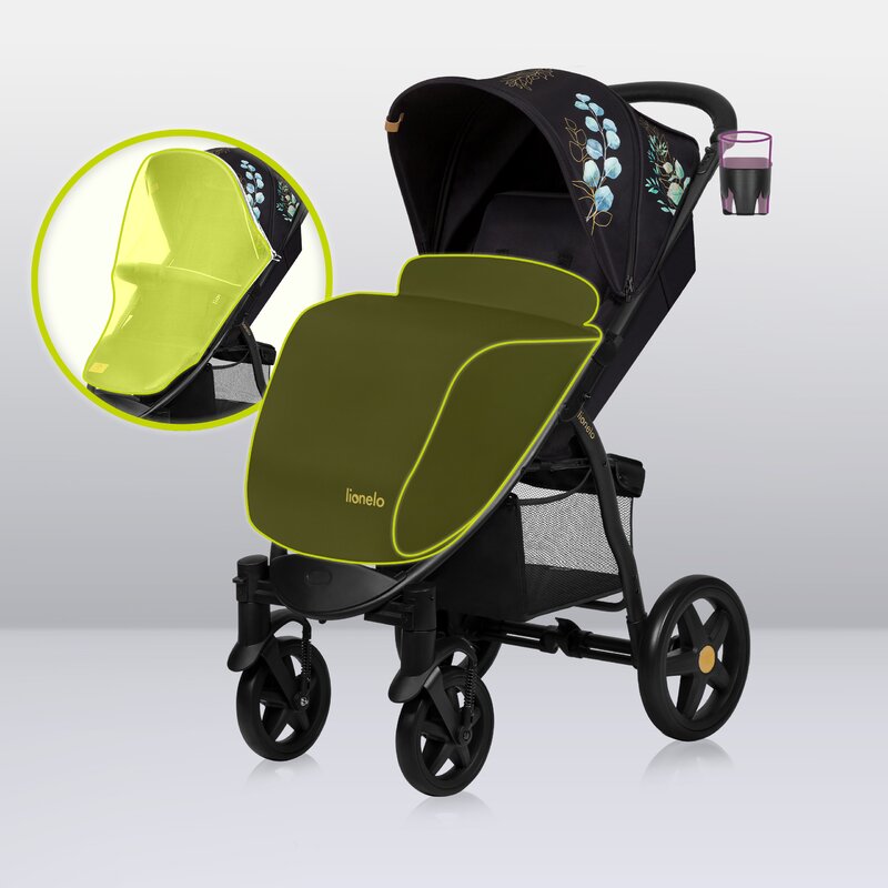 Carucior Lionelo Annet Plus, Negru, 0-22 kg - imagine 10