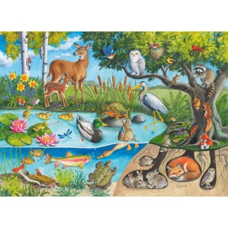 Puzzle Ravensburger Animale Apă 60 Piese - imagine 3