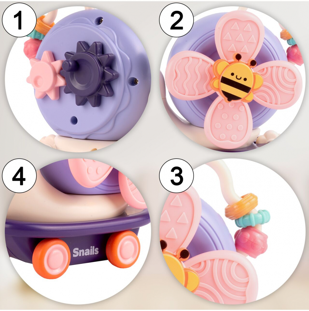 Jucărie Interactivă Melc Malplay cu Ventuză - imagine 6