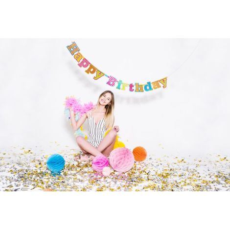 Honeycomb Albastru Party Deco | Decor Carnaval - imagine 6