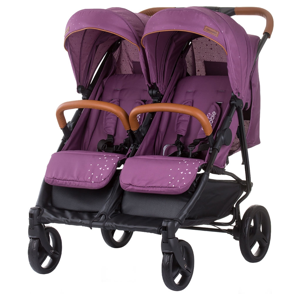 Carucior Gemeni Chipolino Passo Doble, Lilac - imagine 6