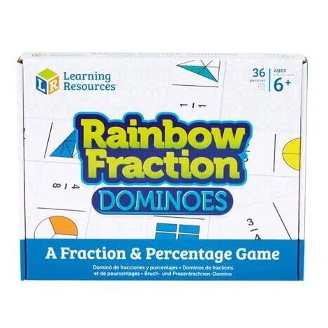 Joc Domino Rainbow Fraction Learning Resources