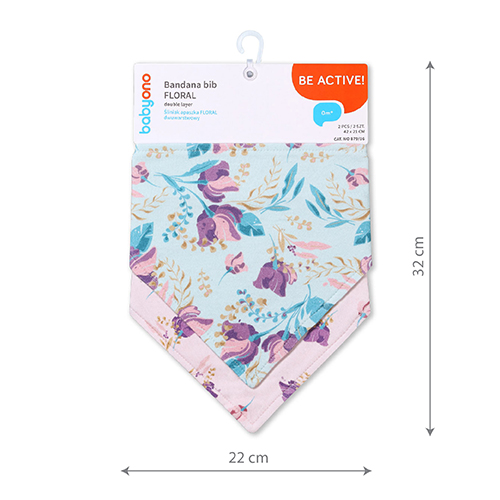 Set 2 Bavete Babyono Bandana Floral