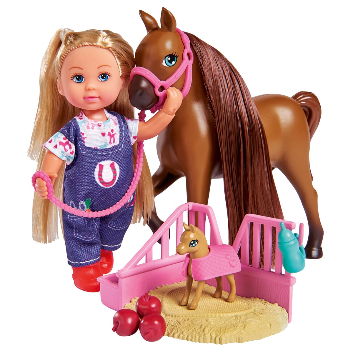 Set Păpușă Evi Love Doctor Veterinar cu Mânz
