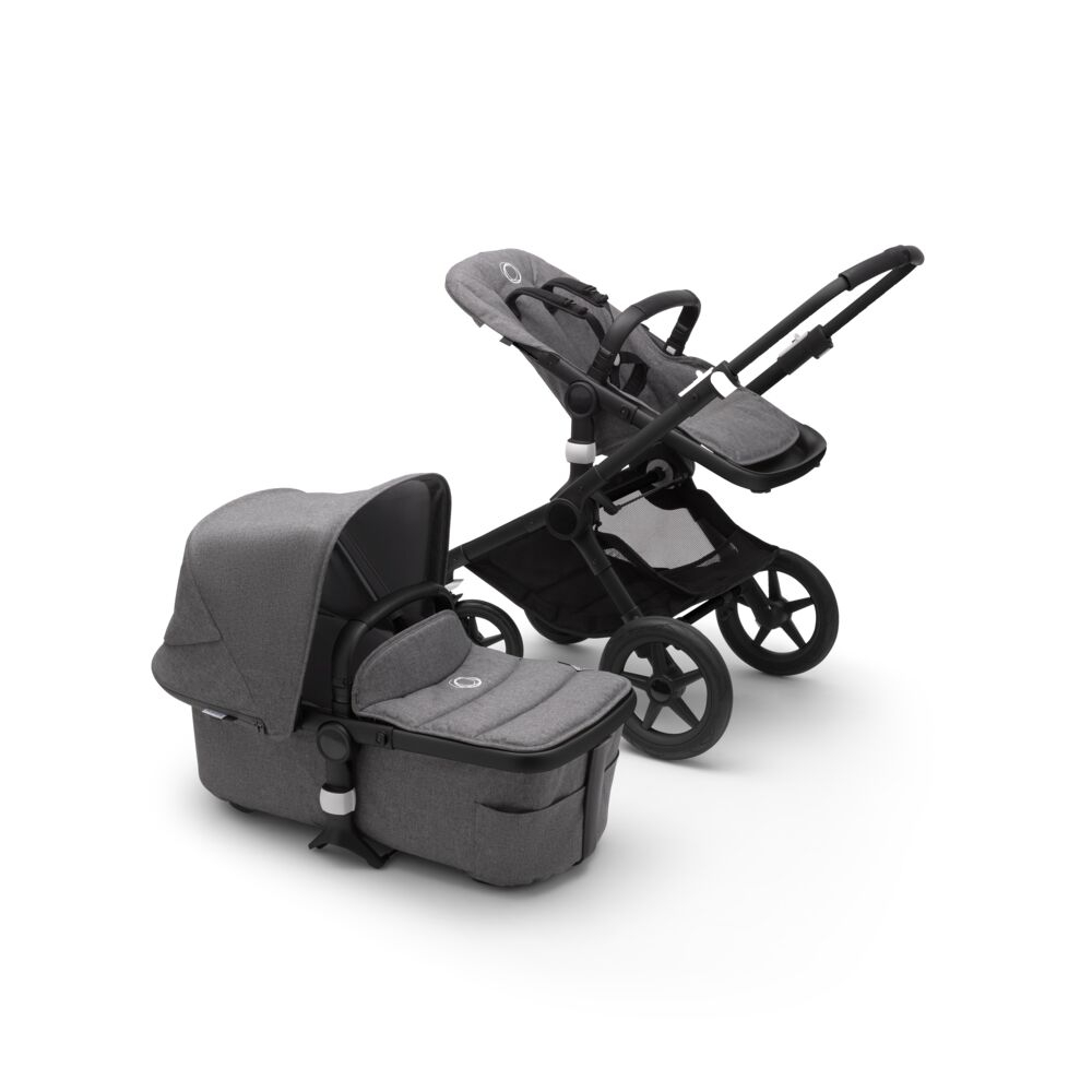 Bugaboo Fox 2 Black Grey Melange 2 in 1