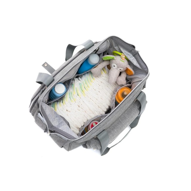 Geanta Scutece Fillikid Korfu Grey, Practică - imagine 2