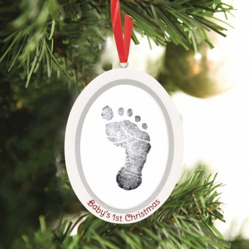 Kit Rama Foto Amprentă Baby's First Christmas Pearhead