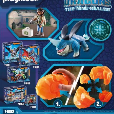Playmobil Dragons Plowhorn & D'Angelo - Aventură - imagine 5