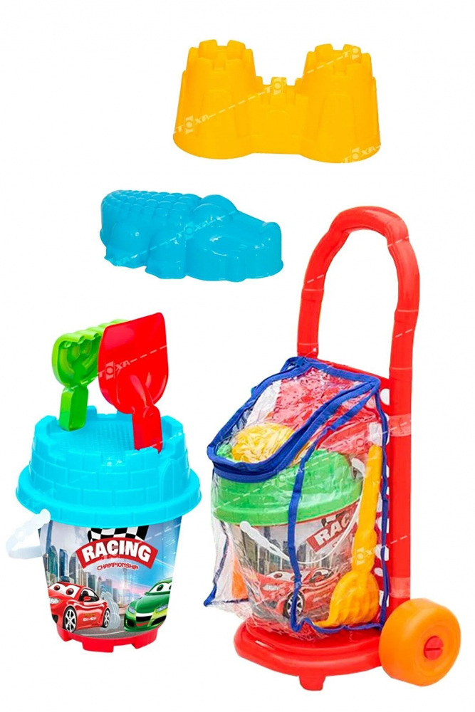 Set Jucării Plajă Troller Racing 7 Bucăți