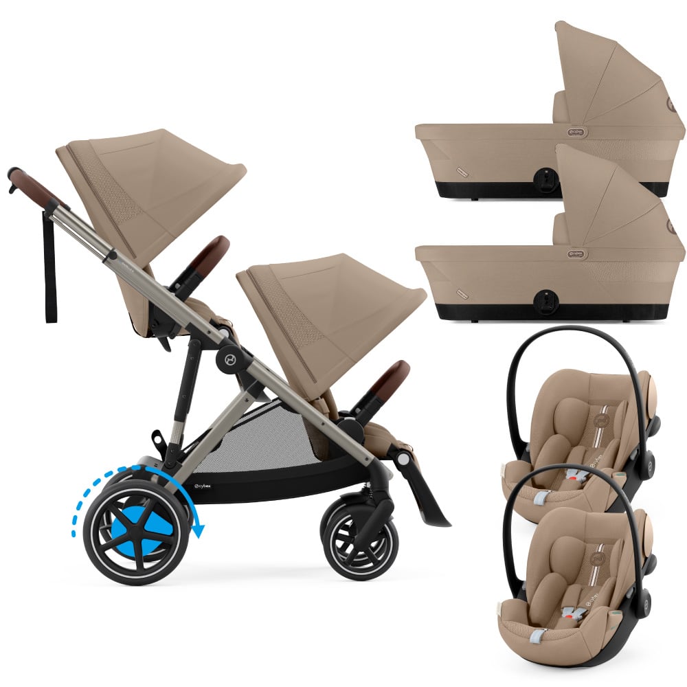 Carucior Gemeni Cybex e-Gazelle S cu Scoici Auto