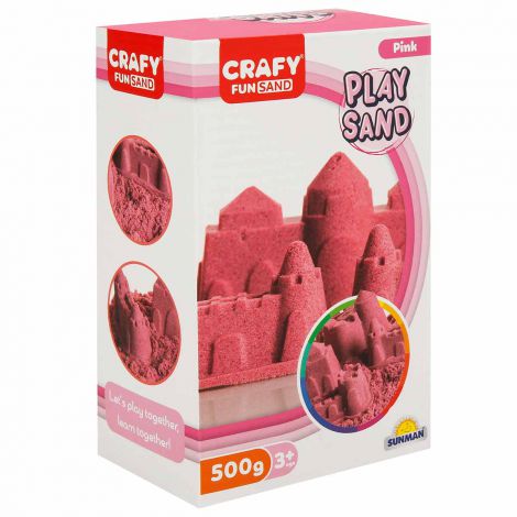 Nisip Kinetic Crafy Fun Sand 500g Roz | Joc Creativ - imagine 2