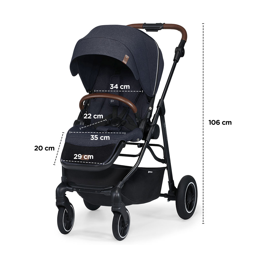 Carucior Kinderkraft All Road 3-in-1 Imperial Blue - imagine 9