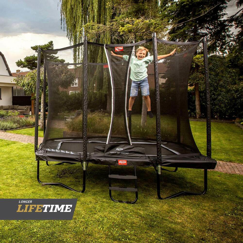 Trambulina Berg Ultim Favorit Gri, 280x190 cm - imagine 2