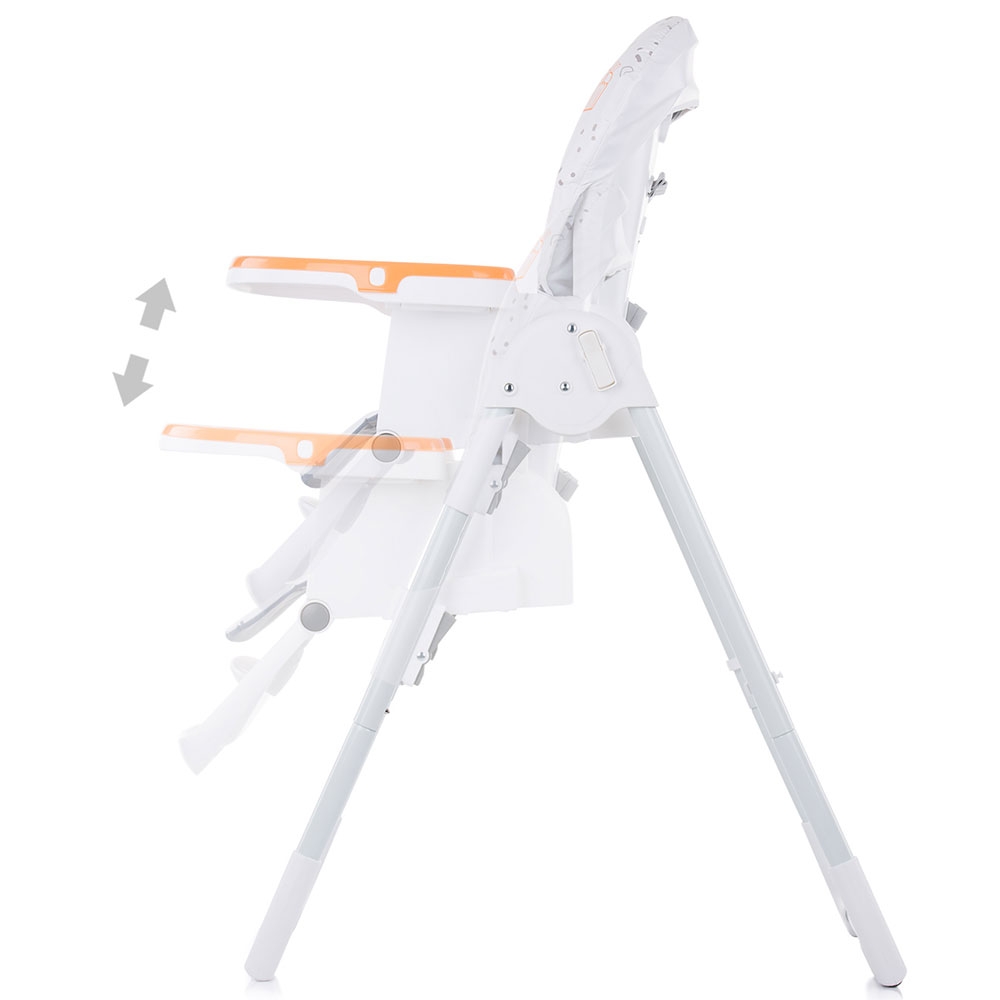 Scaun de Masa Chipolino Sweety Tangerine, Confortabil - imagine 3