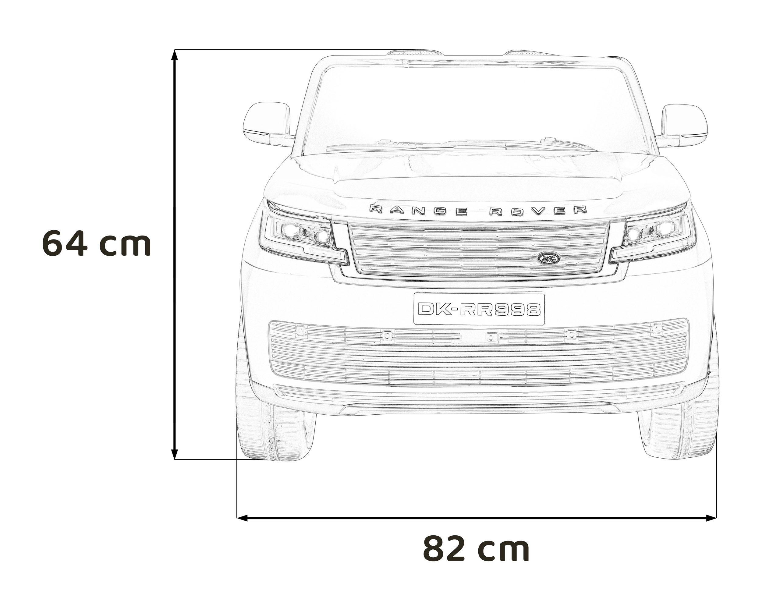 Masinuta Electrica Range Rover SV 4x4 12V Alba - imagine 6