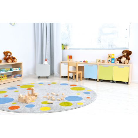 Cutie pe roti Quadro Bleu | Moje Bambino - imagine 2