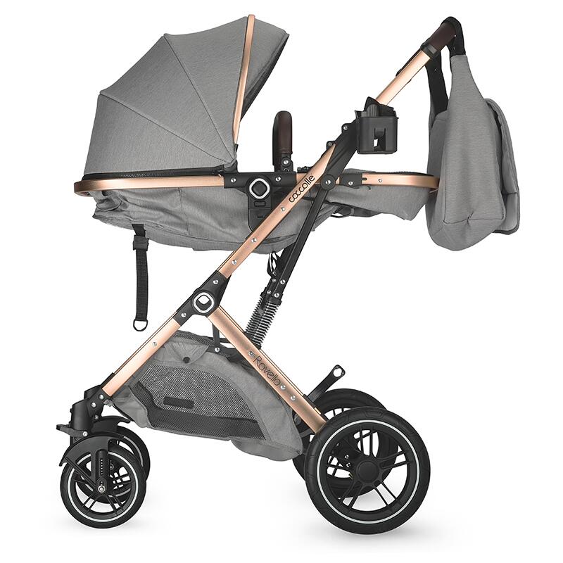 Carucior 3in1 Coccolle Ravello, Aluminiu, Gri - imagine 10