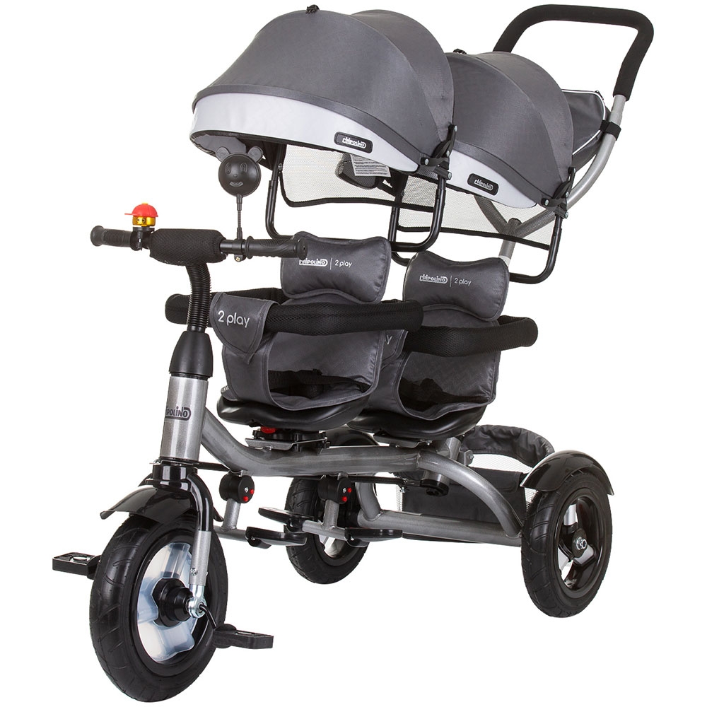 Tricicleta Chipolino 2Play Gemeni, Gri - imagine 4