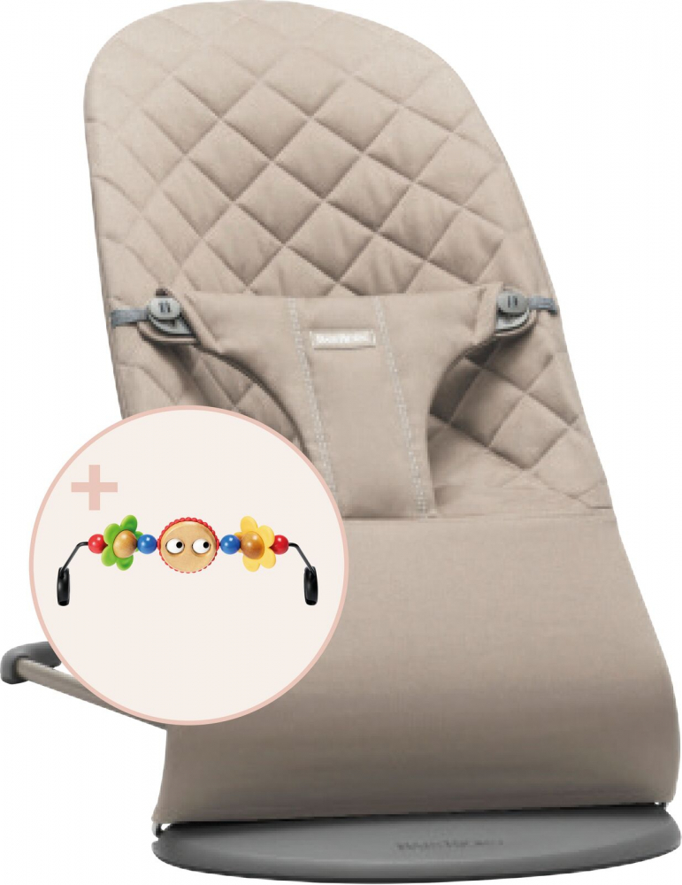 Balansoar BabyBjorn Bliss Sand Grey, Ergonomic - imagine 5