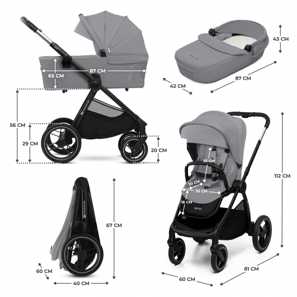 Kinderkraft Nea 2.0 - Carucior 2 in 1 Premium - imagine 3