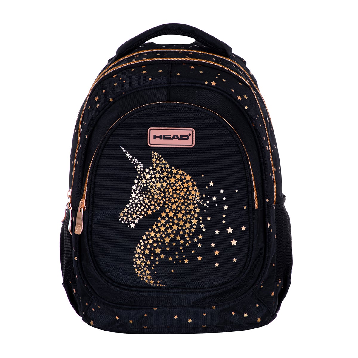 Ghiozdan Head Classy Gold, 3 compartimente, Impermeabil