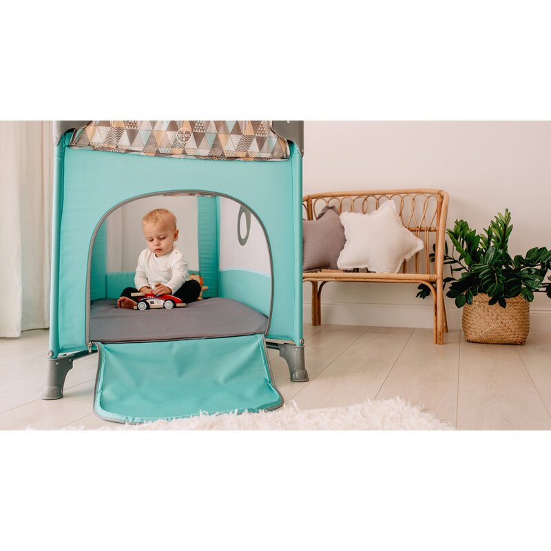 Patut pliabil Lionelo Stefi - 2 roti, 120x60 cm - imagine 5