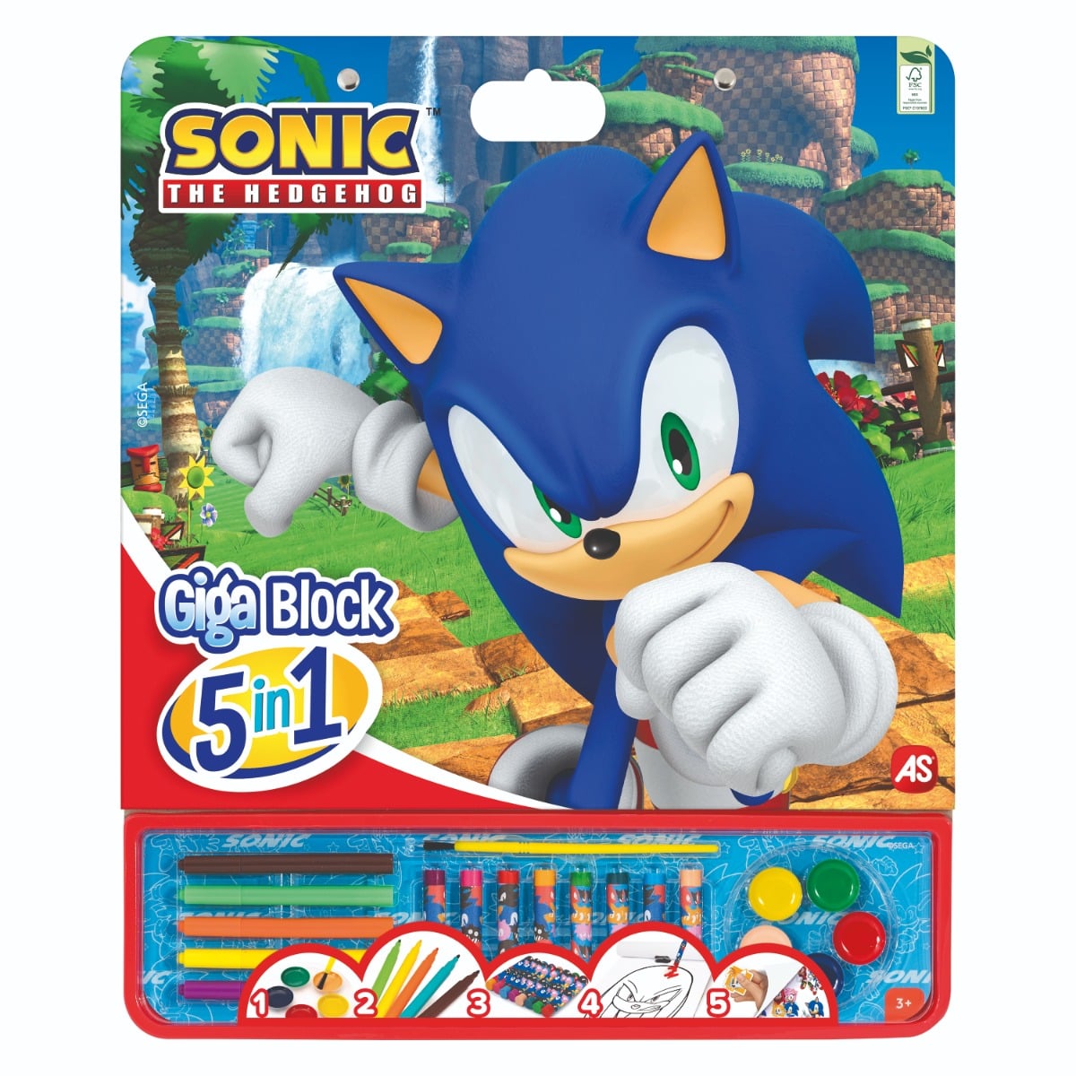 Set Desen Sonic 5 in 1 Giga Block