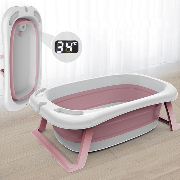 Cădiță Pliabilă cu Hamac Nicekids Pink - imagine 9