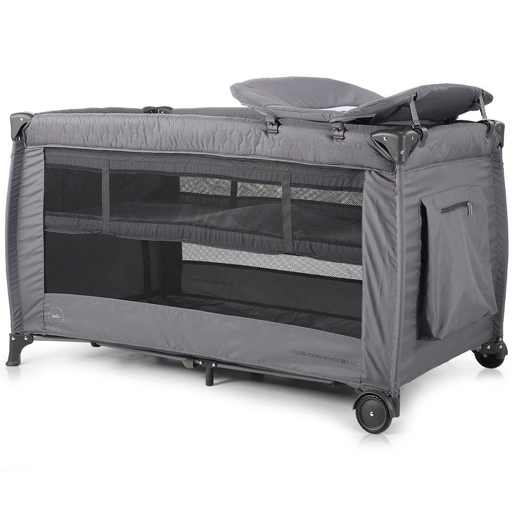 Pătuț pliabil Chipolino Bella Granite, 0-15 kg - imagine 2