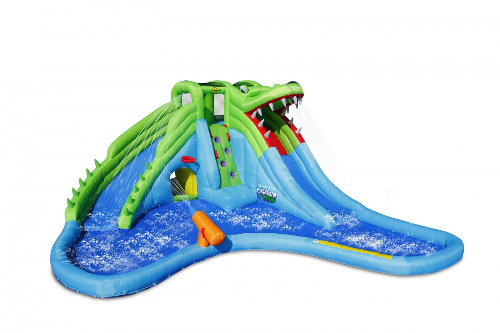 Saltea Gonflabilă Crocodil Happy hop cu Tobogane - imagine 7