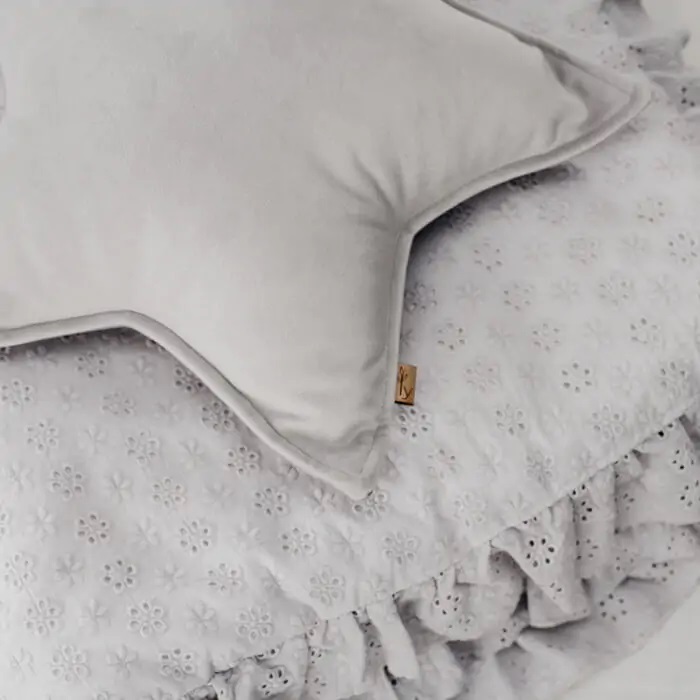 Perna Stea Velvet Gri Deschis Babyly S - imagine 4
