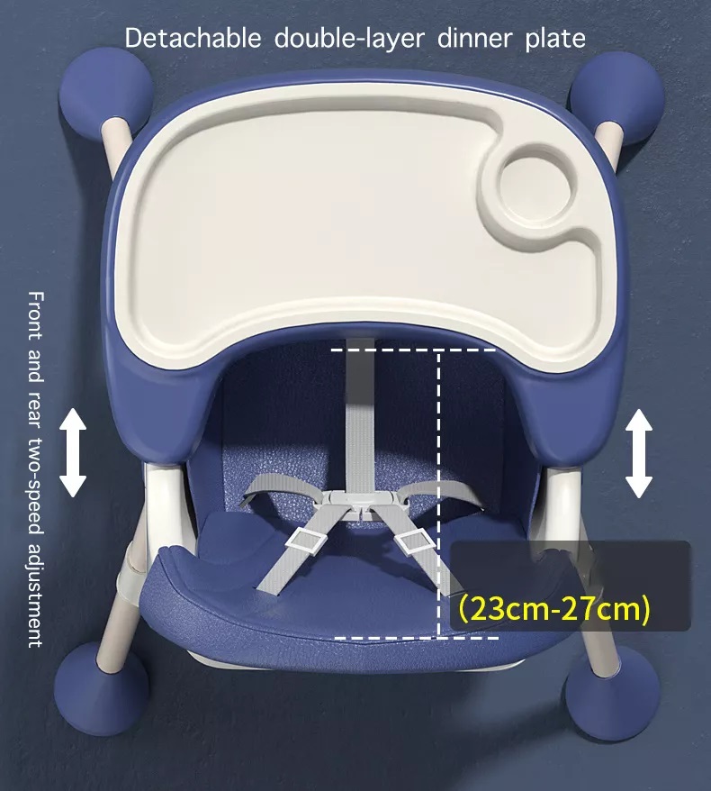 Scaun Masa Little Mom 2-in-1 Reglabil - imagine 2
