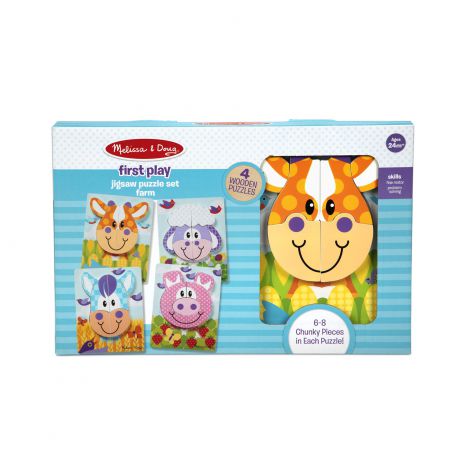 Set 4 Puzzle Animale Melissa & Doug Lemn - imagine 9