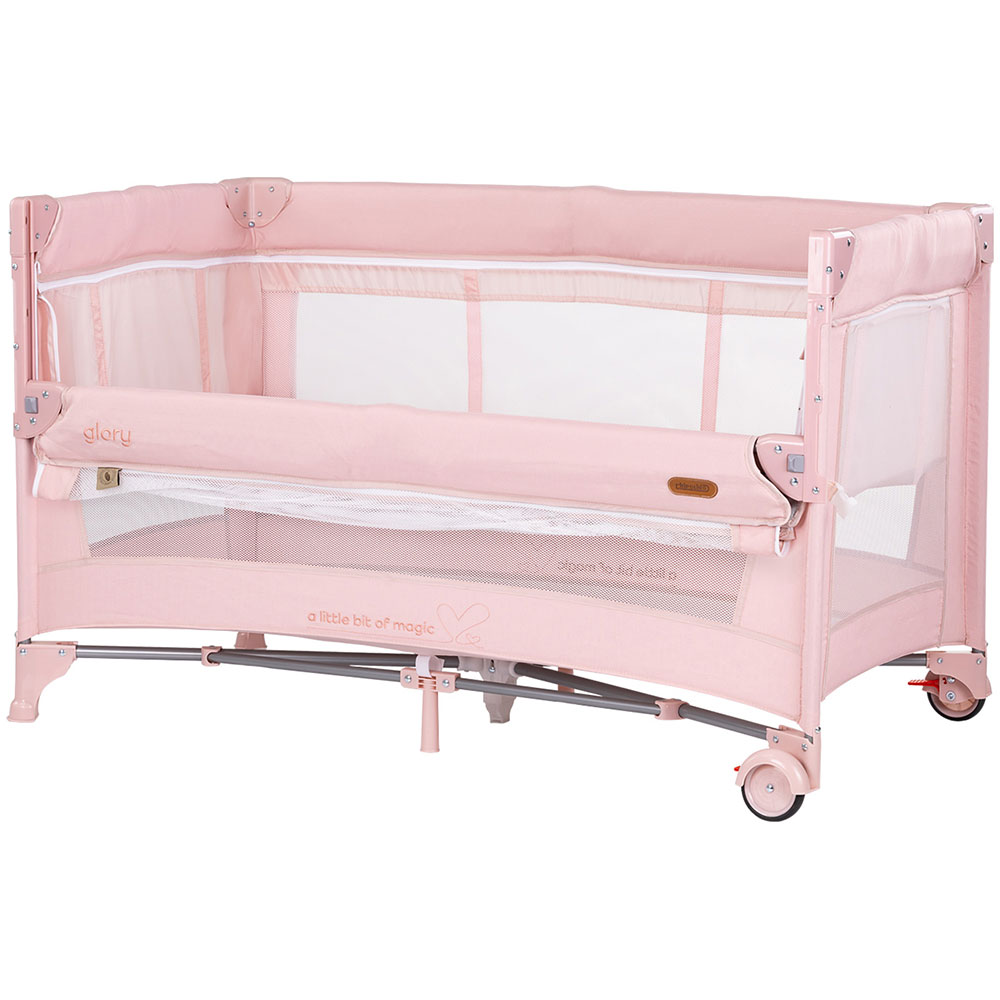 Patut Pliabil Chipolino Glory Pink - 2 Nivele - imagine 3