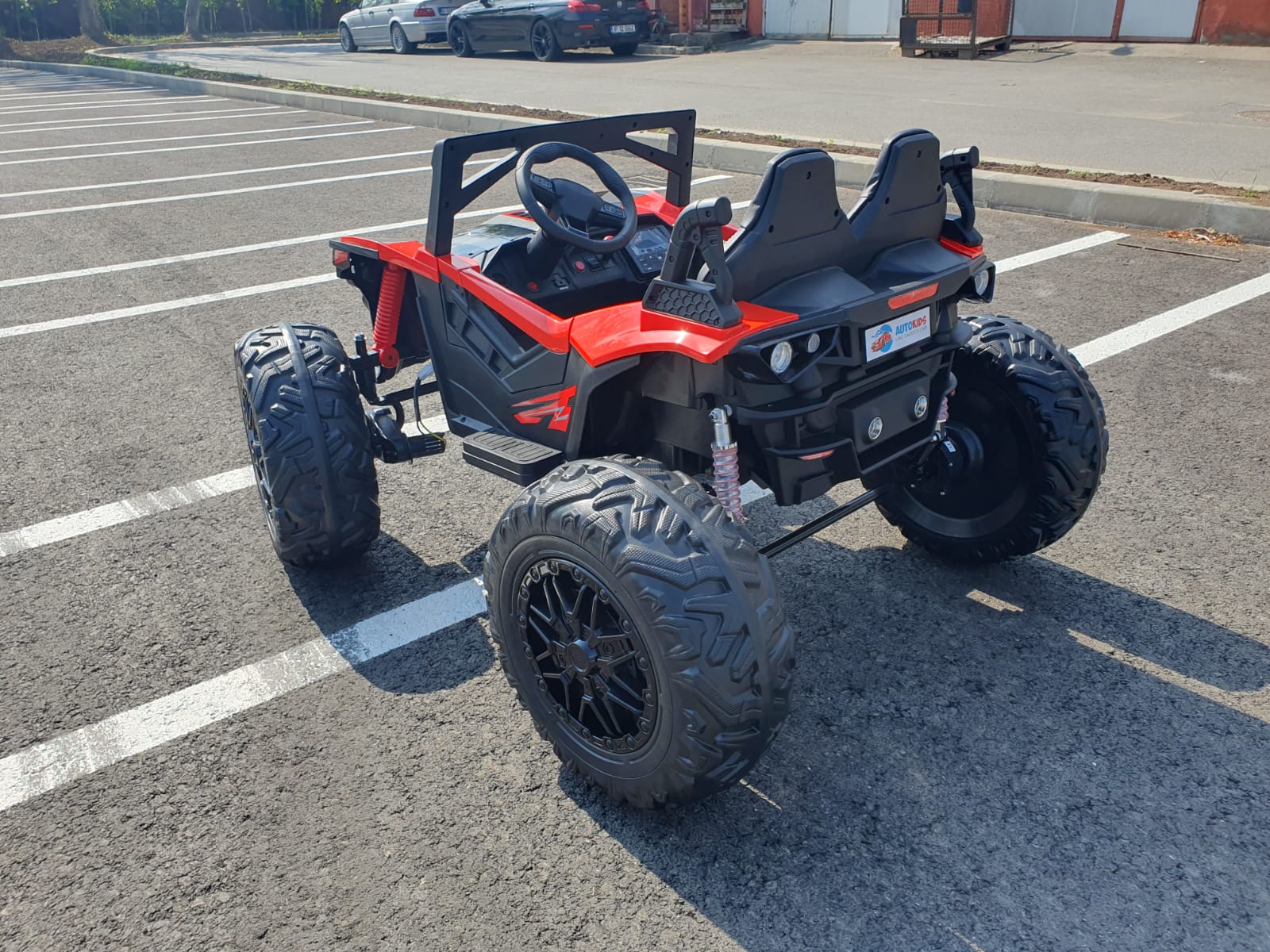 UTV Electric 2 Locuri 24V 4x4 Rosu Autokids - imagine 12