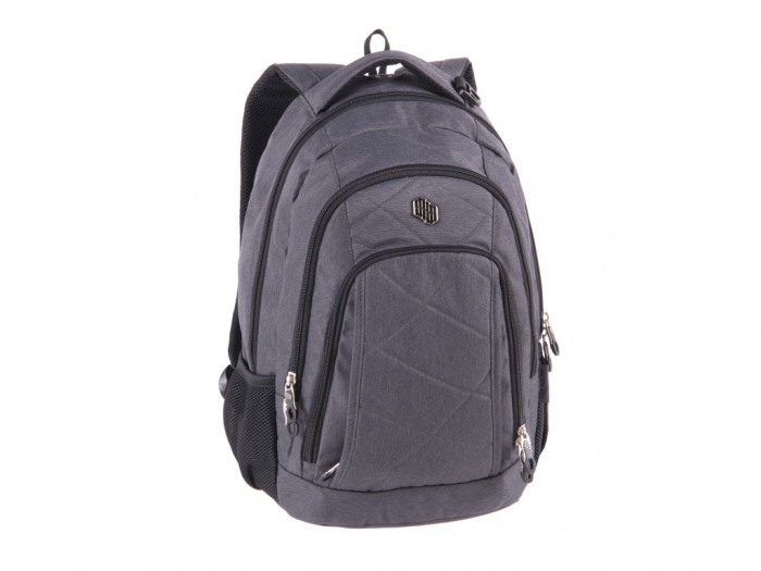 Ghiozdan Pulse Gray Twill, 5 Compartimente, Ergonomic