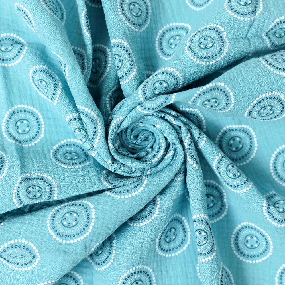 Set 3 Scutece Muselina Kids Decor - Blue Mandala - imagine 4
