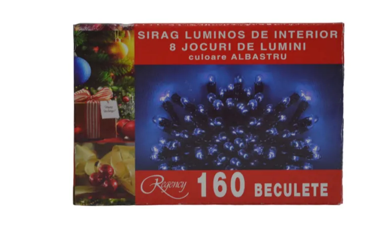 Regency Sirag Luminos Craciun 160 LED Albastre