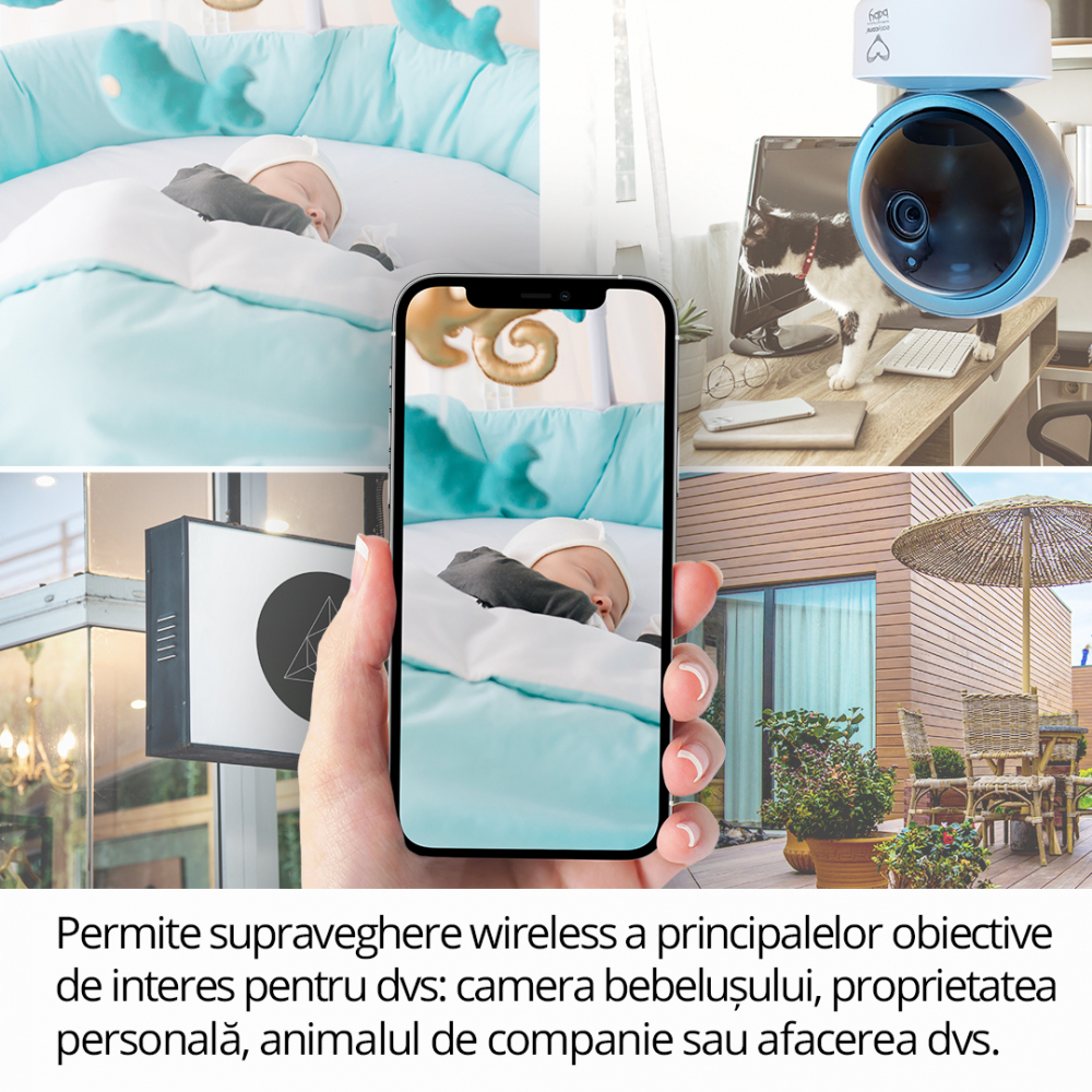 Camera Smart WiFi Easycare Baby | Supraveghere 1080p - imagine 4