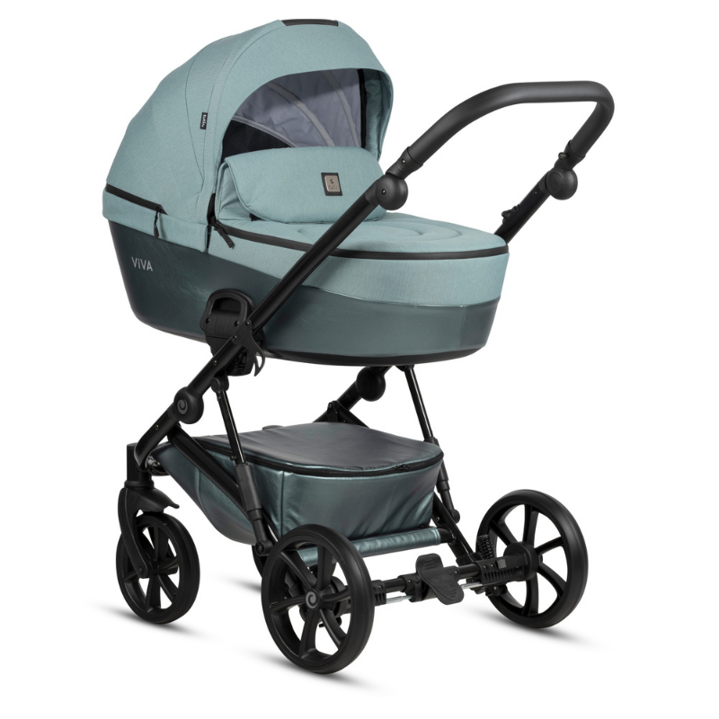 Carucior 2in1 Tutis Viva 5+ Turquoise Piele Ecologica
