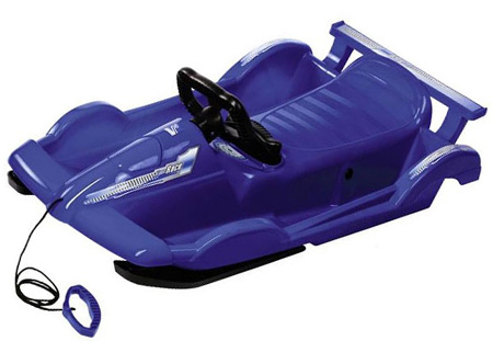 Sanie Alpen Gaudi Race Blue, Volan Oțel, HDPE - imagine 3