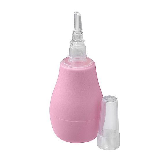 Babyono Aspirator Nazal Silicon Roz - Respirație Ușoară