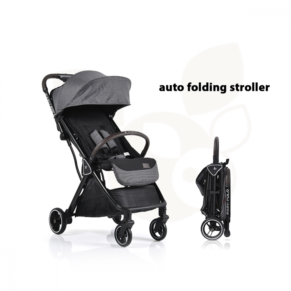 Carucior Cangaroo Easy Fold Gri, Aluminiu, Pana la 22kg - imagine 9