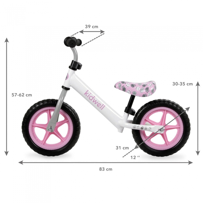 Bicicleta Kidwell Rebel White Bunny 12 inch, 2.64 kg - imagine 6