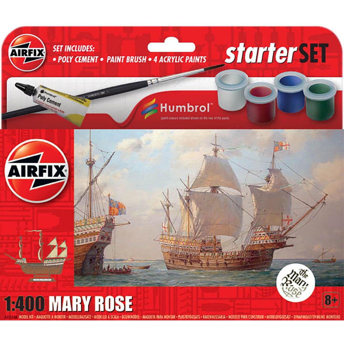 Airfix Mary Rose Set Constructie 29 Piese