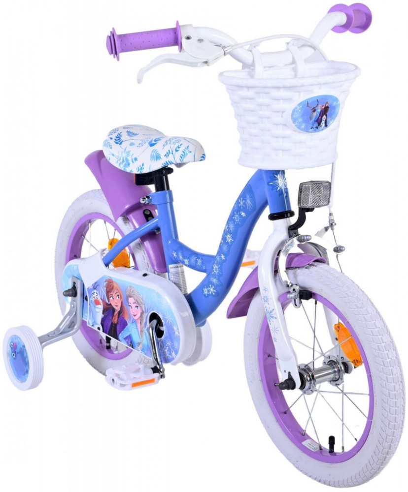 Bicicleta Disney Frozen 14" Eandl, Frână și Ghidon Reglabil - imagine 5