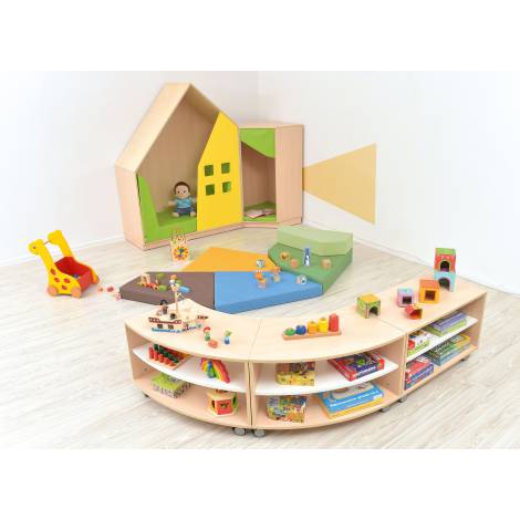 Dulap Casuta Quadro Artar-Galben | Moje Bambino - imagine 4