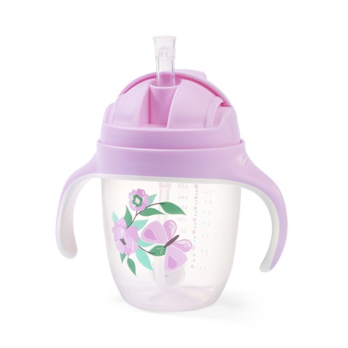 Cana cu pai Babyono, 240 ml, Mov - imagine 7